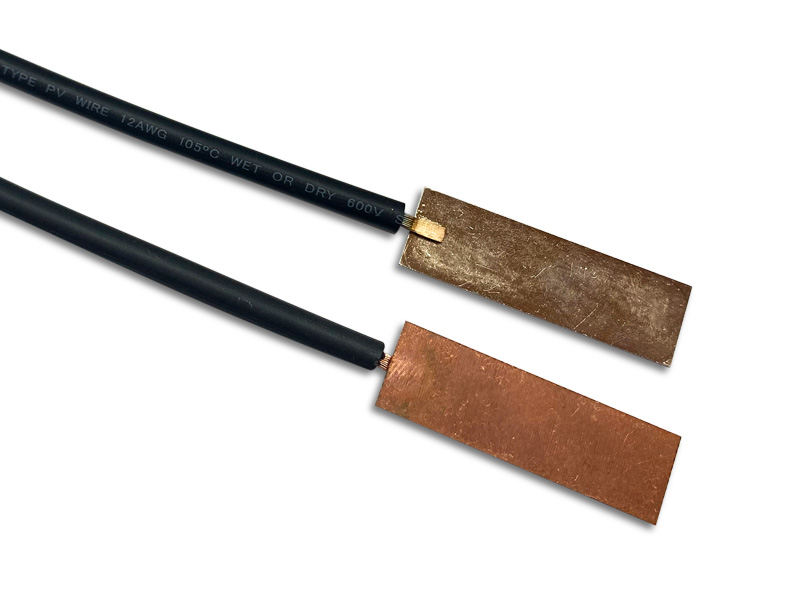 12AWG壓方線束和銅片焊接